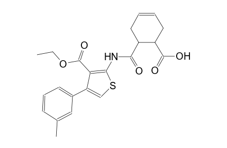 6-({[3-(ethoxycarbonyl)-4-(3-methylphenyl)-2-thienyl]amino}carbonyl)-3-cyclohexene-1-carboxylic acid