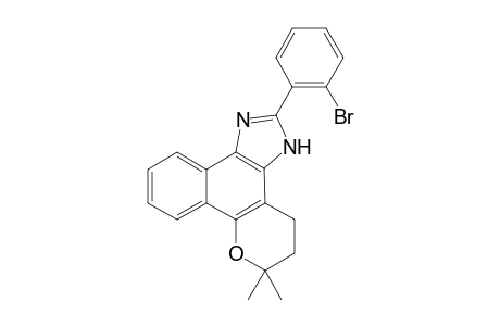 4,5-Dihydro-6,6-dimethyl-6H-2-(2'-bromophenyl)-pyran[b-4,3]naphth[1,2-d]imidazole