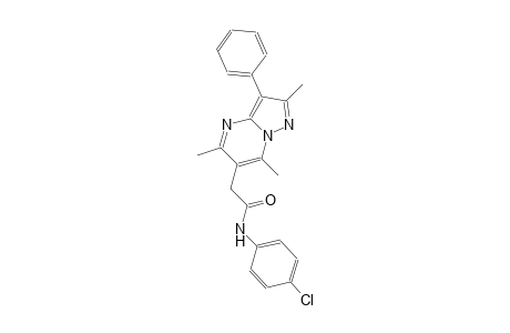 pyrazolo[1,5-a]pyrimidine-6-acetamide, N-(4-chlorophenyl)-2,5,7-trimethyl-3-phenyl-