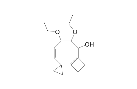 (2RS,3RS,4RS)-3,4-Diethoxyspirobicyclo[6.2.0]deca-1(8),5-diene-7,1'-cyclopropane]-2-ol