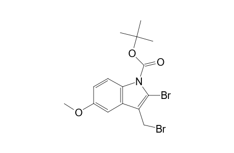 2-Bromo-3-(bromomethyl)-5-methoxy-1-indolecarboxylic acid tert-butyl ester