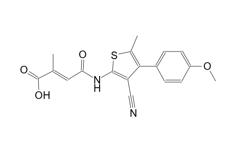 (2E)-4-{[3-cyano-4-(4-methoxyphenyl)-5-methyl-2-thienyl]amino}-2-methyl-4-oxo-2-butenoic acid