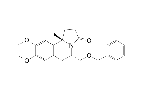 (5S,10bS)-(-)-5-Benzyloxymethyl-8,9-dimethoxy-10b-methyl-1,5,6,10b-tetrahydropyrrolo[2,1-a]isoquinolin-3-one