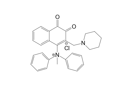{[4-(Diphenylmethylamino)-1,2-dihydro-1,2-dioxonapht-3-yl)methyl]piperidinium}-chloride
