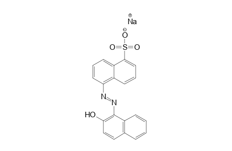 1-Naphthalenesulfonic acid, 5-[(2-hydroxy-1-naphthalenyl)azo]-, monosodium salt