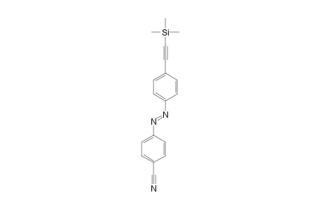 (E)-4-({4-[(Trimethylsilyl)ethynyl]phenyl}diazenyl)benzonitrile
