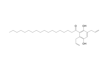 1-Octadecanone, 1-(2,5-dihydroxy-3,6-di-2-propen-1-ylphenyl)-