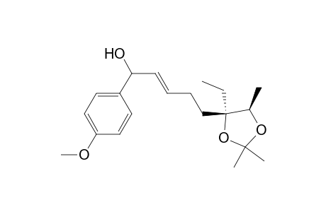 (E)-5-[(4S,5R)-4-ethyl-2,2,5-trimethyl-1,3-dioxolan-4-yl]-1-(4-methoxyphenyl)-2-penten-1-ol