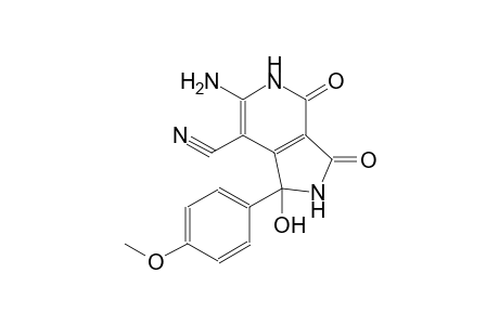 1H-pyrrolo[3,4-c]pyridine-7-carbonitrile, 6-amino-2,3,4,5-tetrahydro-1-hydroxy-1-(4-methoxyphenyl)-3,4-dioxo-