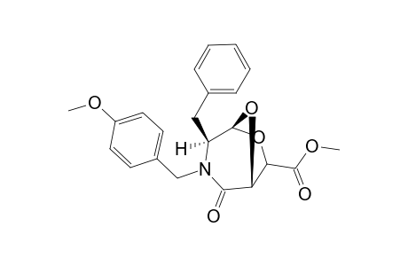 (1R,4S,5S)-4-Benzyl-3-(4-methoxy-benzyl)-2-oxo-6,8-dioxa-3-aza-bicyclo[3.2.1]octane-7-carboxylic acid methyl ester