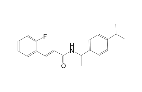 (2E)-3-(2-fluorophenyl)-N-[1-(4-isopropylphenyl)ethyl]-2-propenamide