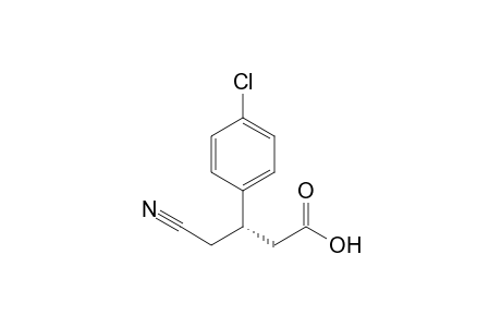 (3S)-4-Cyano-3-(4-chlorophenyl)butanoic acid