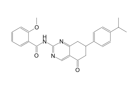 N-[7-(4-isopropylphenyl)-5-oxo-5,6,7,8-tetrahydro-2-quinazolinyl]-2-methoxybenzamide