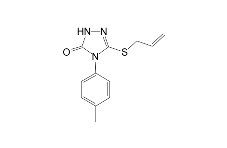 4-p-Tolyl-3-allylthio-.delta.2-1,2,4-triazolin-5-one