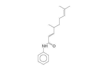 (E)-1,6-Octadiene-1-carboxanilide, 3,7-dimethyl-