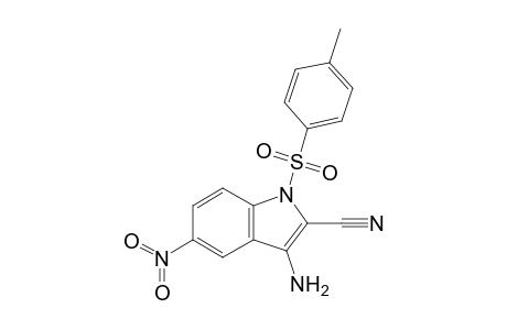 3-Amino-5-nitro-1-(p-tosyl)indole-2-carbonitrile
