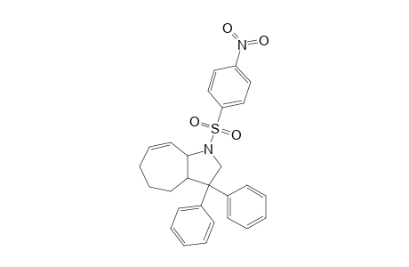 (+-)-(3aS,8aR)-3,3-Diphenyl-1-(4-nitrophenylsulfonyl)-1,2,3,3a,4,5,6,8a-octahydrocyclohepta[b]pyrrole