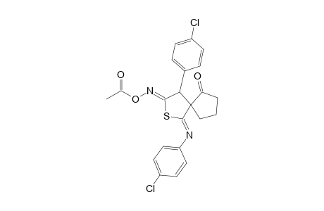 5'-(Acetoxyimino)-4'-(p-chlorophenyl)-2'-(4'-chlorophenylimino)-1-oxo-2',3',4',5'-tetrahydro-spiro[cyclopentane-2,3'-thiophene]