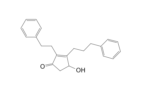 2-Cyclopenten-1-one, 4-hydroxy-2-(2-phenylethyl)-3-(3-phenylpropyl)-