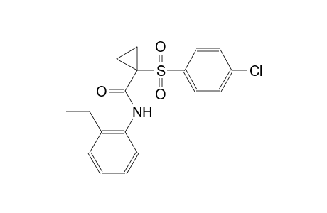 1-[(4-chlorophenyl)sulfonyl]-N-(2-ethylphenyl)cyclopropanecarboxamide