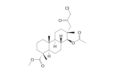 (1R,4aR,4bS,7R,8S,8aR,10aR)-8-acetoxy-7-(3-chloro-2-keto-propyl)-1,4a,7-trimethyl-3,4,4b,5,6,8,8a,9,10,10a-decahydro-2H-phenanthrene-1-carboxylic acid methyl ester