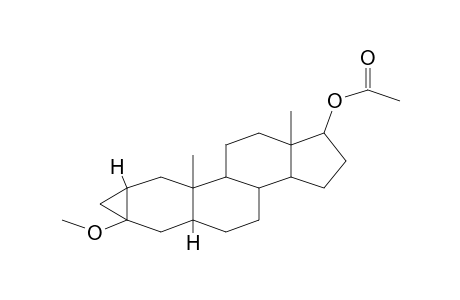 3'H-CYCLOPROP[2,3]ANDROST-2-EN-17-OL, 2,3-DIHYDRO-3-METHOXY- ACETATE,