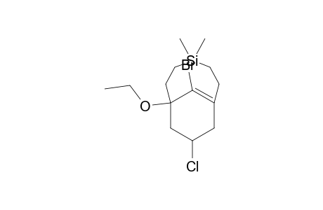 11-Bromo-endo-9-chloro-7-ethoxy-4,4-dimethyl-4-silabicyclo[5.3.1]undec-1(11)-ene