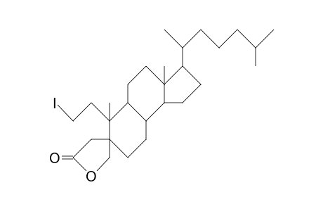 2-Iodo-3-nor-2,3-secocholestane 4a,1'-lactone