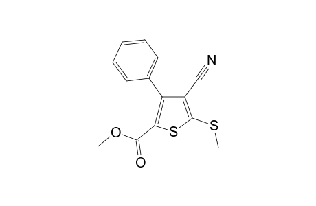 Methyl 4-cyano-5-(methylsulfanyl)-3-phenyl-2-thiophenecarboxylate