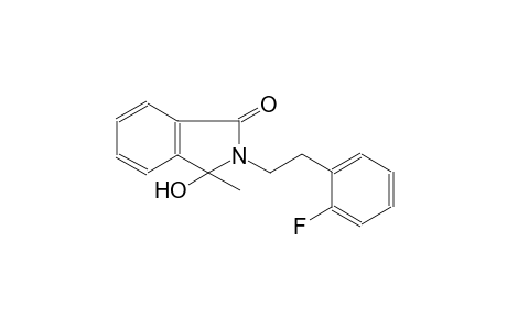 1H-isoindol-1-one, 2-[2-(2-fluorophenyl)ethyl]-2,3-dihydro-3-hydroxy-3-methyl-