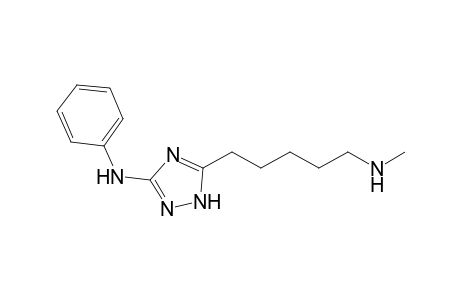 3-(Phenylamino)-5-[N-(5-methylamino)pentyl]-1,2,4-triazole