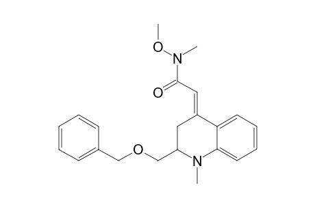 (E)-2-[2-Benzyloxymethyl-1-methyl-2,3-dihydroquinolin-4(1H)-ylidene]-N-methoxy-N-methylacetamide