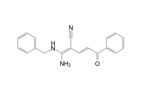 1-Amino-1-(benzylamino)-5-oxo-5-phenyl-1,3-pentadien-2-carbonitrile