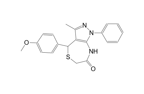 4-(4-methoxyphenyl)-3-methyl-1-phenyl-4,8-dihydro-1H-pyrazolo[3,4-e][1,4]thiazepin-7(6H)-one