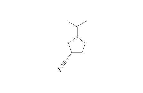 3-(1-Methylethylidene)cyclopentanecarbonitrile
