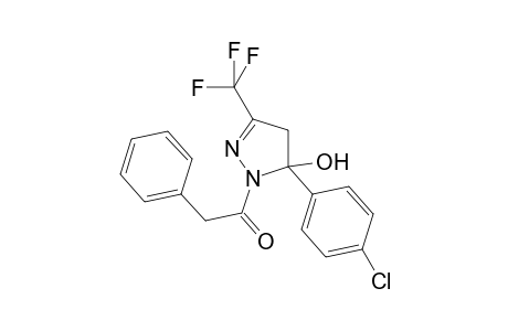 5-(4-Chlorophenyl)-1-(phenylacetyl)-3-(trifluoromethyl)-4,5-dihydro-1H-pyrazol-5-ol