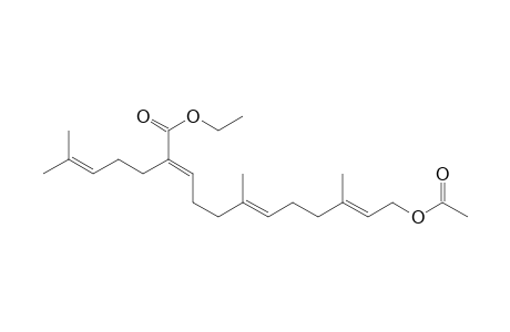 (2E,6E,10E)-12-acetyloxy-6,10-dimethyl-2-(4-methylpent-3-enyl)dodeca-2,6,10-trienoic acid ethyl ester