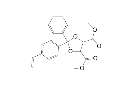 Dimethyl 2-(4'-ethenylphenyl)-2-phenyl-1,3-dioxolane-4,5-dicarboxylate
