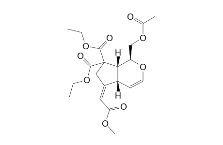 (1R,2S,6S)-2-Acetoxymethyl-9-bis(ethoxycarbonyl)-7-(methoxycarbonyl)methylene-3-oxa-bicyclo[4.3.0]non-4-ene