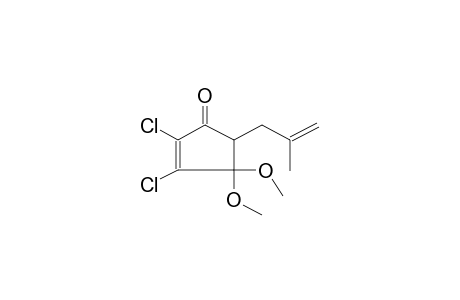 2,3-DICHLORO-4,4-DIMETHOXY-5-(2'-METHYLPROPENYL)-2-CYCLOPENTENONE