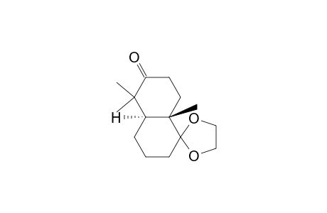 Spiro[1,3-dioxolane-2,1'(2'H)-naphthalen]-6'(5'H)-one, hexahydro-5',5',8'a-trimethyl-, trans-(.+-.)-