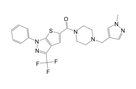 5-({4-[(1-methyl-1H-pyrazol-4-yl)methyl]-1-piperazinyl}carbonyl)-1-phenyl-3-(trifluoromethyl)-1H-thieno[2,3-c]pyrazole
