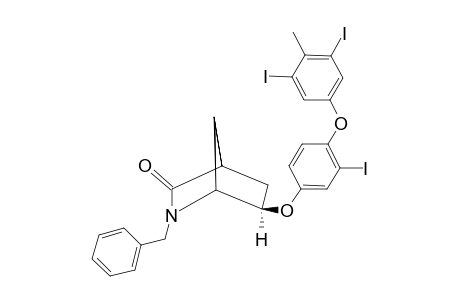 2-Benzyl-3-oxo-6-exo-[3-jodo-4-(3,5-dijodo-4-methylphenoxy)-phenoxy]-2-azabicyclo-[2.2.1]-heptane