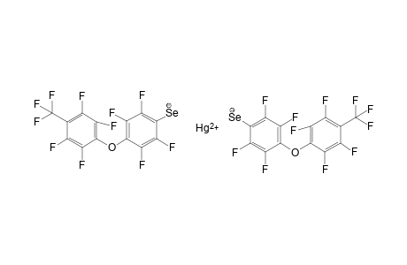 Bis[4-(4'-trifluoromethyltetrafluorophenoxy)tetrafluorophenylseleno]mercury