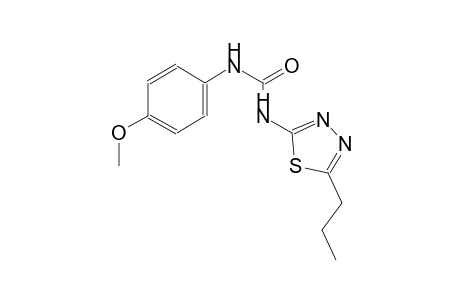 N-(4-methoxyphenyl)-N'-(5-propyl-1,3,4-thiadiazol-2-yl)urea