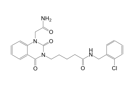 5-(1-(2-amino-2-oxoethyl)-2,4-dioxo-1,4-dihydro-3(2H)-quinazolinyl)-N-(2-chlorobenzyl)pentanamide