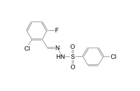 4-chloro-N'-[(E)-(2-chloro-6-fluorophenyl)methylidene]benzenesulfonohydrazide