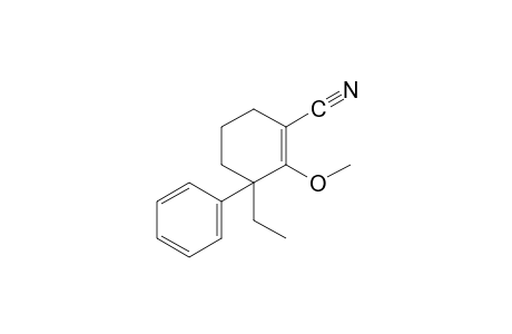 3-ethyl-2-methoxy-3-phenyl-1-cyclohexene-1-carbonitrile