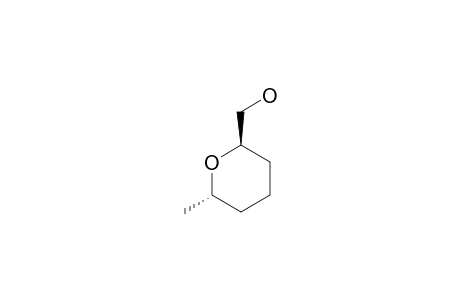 trans-2-Hydroxymethyl-6-methyl-tetrahydropyran