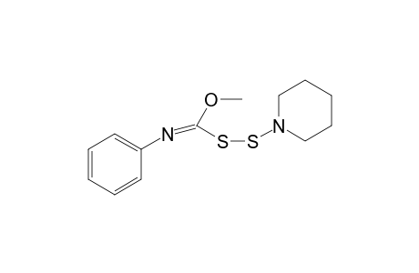 N-Phenyl-[S-(piperidinylsulfanyl)]-C-methoxyisothiocyanate